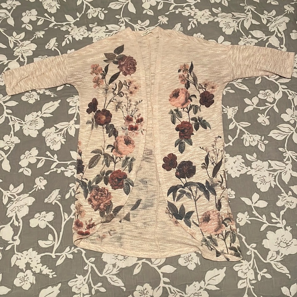 Floral cardigan